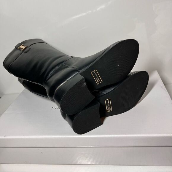 Isaac Mizrahi Live! Wide Calf Faux Leather Riding Boots - Picture 5 of 5